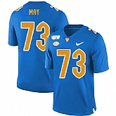 Pittsburgh Panthers 73 Mark May Blue 150th Anniversary Patch Nike College Football Jersey Dzhi,baseball caps,new era cap wholesale,wholesale hats